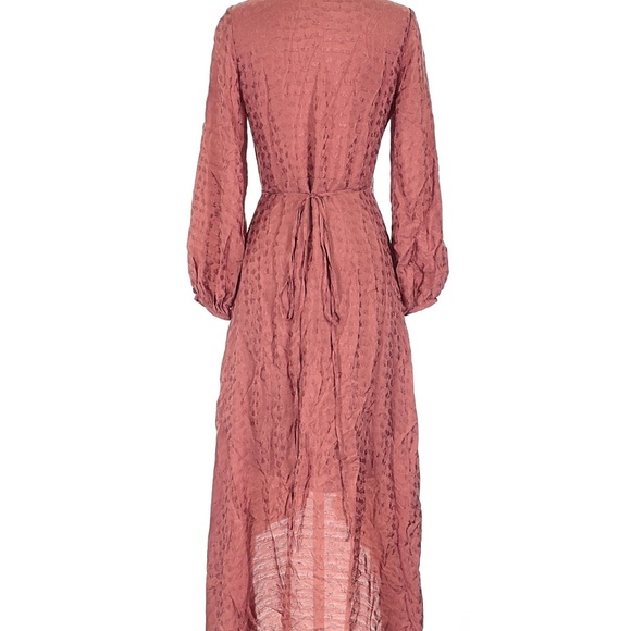Rodebjer Long Sleeve Mauve Wrap Dress XS - Picture 2 of 7